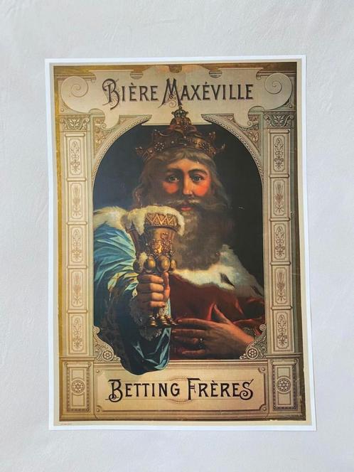 Bière Maxeville, Verzamelen, Biermerken, Zo goed als nieuw, Reclamebord, Plaat of Schild, Ophalen of Verzenden