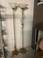 2 Staaande Bronzen Vloerlampen (per stuk ), Ophalen, Gebruikt, Metaal, 150 tot 200 cm