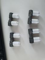 Hirschmann Coax stekkers (4 sets), Ophalen of Verzenden, Zo goed als nieuw, Minder dan 2 meter, Coaxiale kabel