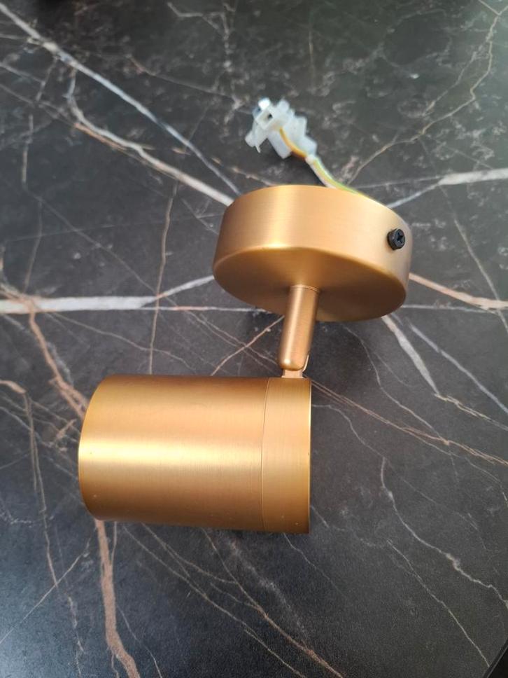 Messing Spot Plafond/Wand - Zo Goed Als Nieuw, Huis en Inrichting, Lampen | Spots, Zo goed als nieuw, Plafondspot of Wandspot