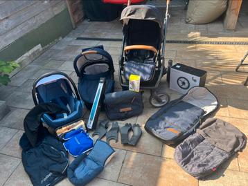Kinderwagen, buggy en maxicosi met diverse toebehoren beschikbaar voor biedingen