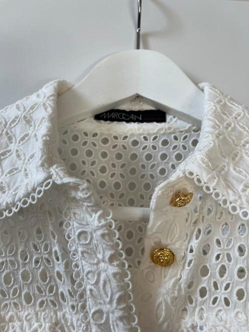 MARC CAIN witte jurk maat N2 (36/38), Kleding | Dames, Jurken, Zo goed als nieuw, Maat 36 (S), Wit, Onder de knie, Ophalen of Verzenden