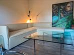Salontafel zwaar kristalglas, style Mies van der Rohe, 50 tot 100 cm, Zo goed als nieuw, Minder dan 50 cm, Rechthoekig
