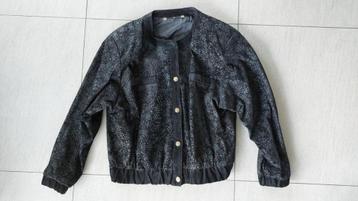 Zwart suede jasje oversized maat M/L beschikbaar voor biedingen