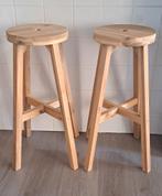 2 x ikea skogsta barkruk, Ophalen, Zo goed als nieuw, Hout