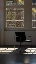 Vintage Arco Frame stoel, Huis en Inrichting, Stoelen, Ophalen, Gebruikt, Zwart, Leer