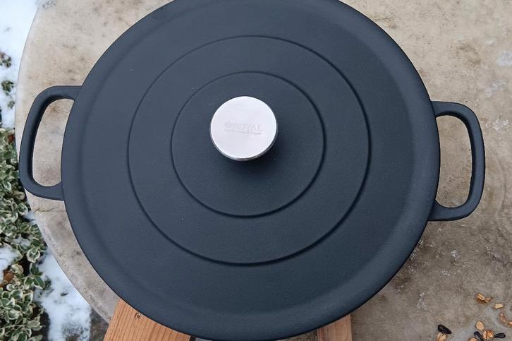 Gietijzeren hapjespan Royal Kempen Begeer 28 cm (G324), Huis en Inrichting, Keuken | Potten en Pannen, Zo goed als nieuw, Koekenpan of Braadpan