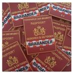 Carnaval emblemen Brabant Paspoort Oeteldonk Kruikenstad, Carnaval, Verzenden, Nieuw, Overige maten