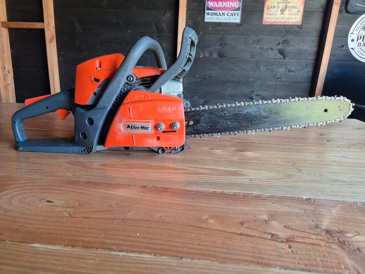 oleo-mac gs350 kettingzaag te koop., Doe-het-zelf en Verbouw, Gereedschap | Zaagmachines, Gebruikt, Kettingzaag, 1200 watt of meer