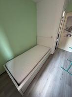 Malm bed 90 hoog met bedlades, Huis en Inrichting, Ophalen, Gebruikt, 90 cm, Eenpersoons