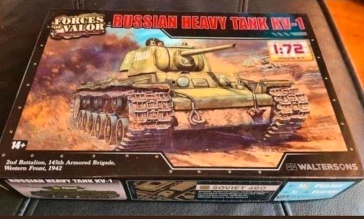 Bouwdoos FORCES of Valor Russian TANK KV-1 2ND battalion, Hobby en Vrije tijd, Modelbouw | Auto's en Voertuigen, Nieuw, Tank, 1:50 of kleiner