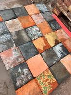 Antieke mooie plavuizen mix 8m2 ca 16x16 restpartij prijs!, Steen of Klei, Verzenden, Minder dan 50 cm, Zo goed als nieuw