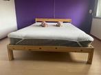 houten ikea bed 1.40 x 2.00 tweepersoons met matras, Huis en Inrichting, Slaapkamer | Bedden, Gebruikt, 140 cm, Hout, Ophalen