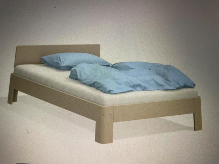AUPING 2000 senior ledikant maat 120 x 200 cm kleur beuken, Huis en Inrichting, Slaapkamer | Bedden, Zo goed als nieuw, Twijfelaar
