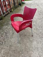 Horeca terras stoelen, Ophalen, Gebruikt, Kunststof, Stapelbaar
