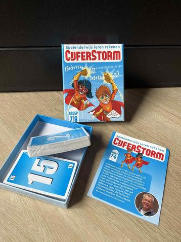 Cijferstorm Kaartspel groep 7-8 Nieuw! beschikbaar voor biedingen
