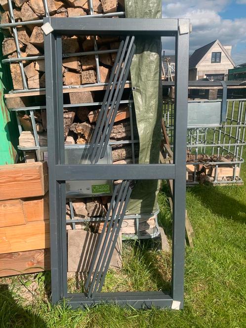 Hardhouten raamkozijn, Tuin en Terras, Palen, Balken en Planken, Nieuw, Overige typen, Minder dan 180 cm, Ophalen