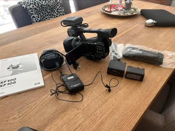 Canon Video Camera - XF100, incl Sennenheiser opname  beschikbaar voor biedingen