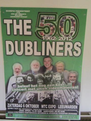 Poster Europese tour van de Dubliners in Leeuwarden 2012 beschikbaar voor biedingen
