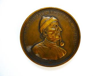 Gedenkpenning Jaques Yves Cousteau penning La Calypso  beschikbaar voor biedingen