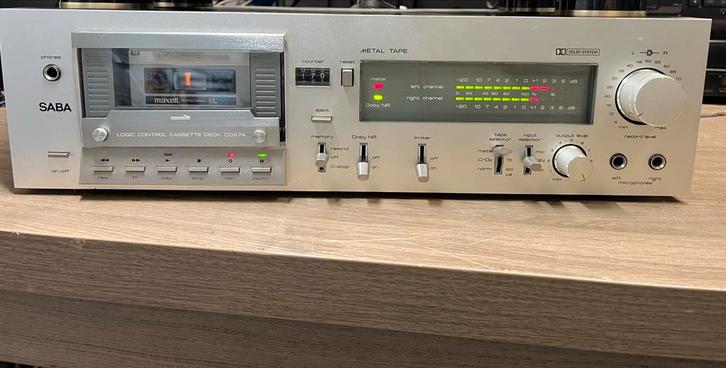SABA CD274 Cassettedeck - Vintage Topstuk!, Audio, Tv en Foto, Cassettedecks, Enkel, Overige merken, Tape counter, Ophalen