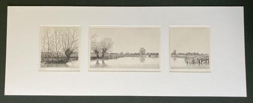 Wim van der Meij - Waterland (1988), Antiek en Kunst, Kunst | Etsen en Gravures, Ophalen