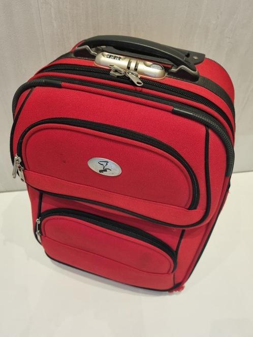 KOFFER smal/breed      Mét trekstang, mét slot, mét wieltjes, Sieraden, Tassen en Uiterlijk, Koffers, Gebruikt, Overige materialen