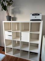 Ikea Kallax 4x4 met lades en kastje, Huis en Inrichting, Ophalen, Kunststof, Gebruikt, 150 tot 200 cm