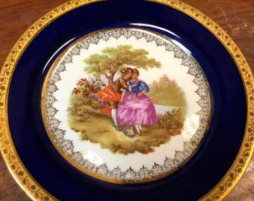 Limoges Fragonard porseleinen bord (17 cm) beschikbaar voor biedingen
