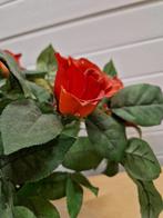 kunstbloemen rood met glas druppels in vaas, Ophalen of Verzenden, 'T Olde Gre-j, Info@toldegrej.nl, Endepoelstraat 20f Didam
