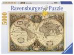 Ravensburger - Antieke Wereldkaart - 5000 stukjes, Nieuw, Ophalen of Verzenden, Legpuzzel, Meer dan 1500 stukjes