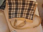 gratis dames schouder tas ruit beige wit zwart, Ophalen of Verzenden, Nieuw, Beige, Handtas