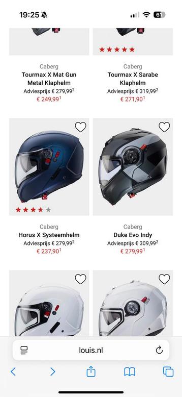 Nieuwe Caberg Duke Evo Indy Klaphelm Maat L beschikbaar voor biedingen