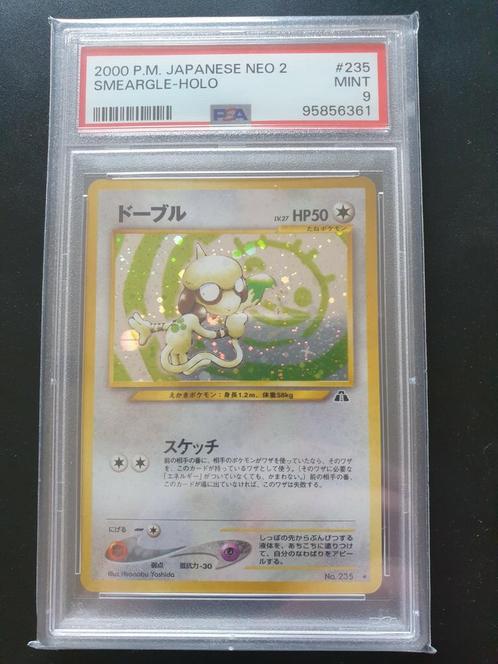 Smeargle holo japans PSA 9, Hobby en Vrije tijd, Verzamelkaartspellen | Pokémon, Zo goed als nieuw, Losse kaart, Foil, Ophalen of Verzenden