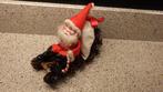 vintage kerstman op slee, Ophalen of Verzenden, Gebruikt