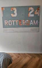 Grote Vintage design print Zeecontainer Rotterdam, Ophalen, Gebruikt