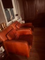 2 Leren Linteloo Fauteuils, Huis en Inrichting, Banken | Bankstellen, Ophalen, Gebruikt, Eenpersoons, Leer