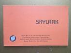 1979 BUICK SKYLARK Owner's Manual, Engels, Ophalen of Verzenden
