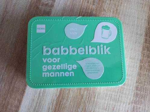 Nieuw! Babbelblik voor gezellige mannen, Hobby en Vrije tijd, Gezelschapsspellen | Kaartspellen, Nieuw, Een of twee spelers, Drie of vier spelers