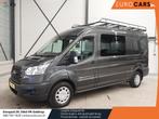 Ford Transit 130pk L3H2 Dubbele Cabine Airco Cruise control, Auto's, Bestelauto's, Stof, Euro 6, 4 cilinders, 14 km/l