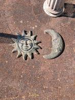 zon en maan tuindecoratie, muurdecoratie, Tuin en Terras, Tuinwanddecoratie, Ophalen, Gebruikt