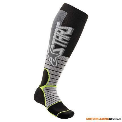 Alpinestars MX PRO Sokken, Grijs-Fluor, Motoren, Kleding | Motorkleding, Nieuw met kaartje, Ophalen of Verzenden