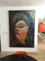 Groot Olieverf Schilderij - 140x200 cm, Antiek en Kunst, Ophalen of Verzenden
