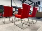 4 Nieuw Jess Design Largo eetkamerstoelen rood stof Stoel, Huis en Inrichting, Stoelen, Nieuw, Ophalen of Verzenden, Vier, Jess