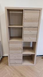 Wit geglazuurde eiken boekenkast, Ophalen, 50 tot 100 cm, Zo goed als nieuw, 150 tot 200 cm