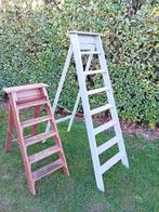 2 brocante houten ladders, Ophalen