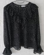 Blouse met ruches van Loavies, nieuw, Kleding | Dames, Blouses en Tunieken, Zwart, Nieuw, Ophalen of Verzenden, Loavies
