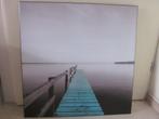 Schilderij / fotoprint: steiger - pier met uitzicht, 69 x 69, Ophalen, 50 tot 75 cm, Zo goed als nieuw, Schilderij