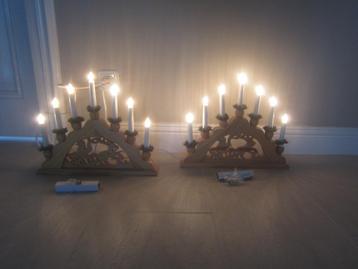 kaarsentrap vensterbankverlichting uitgesneden houten beschikbaar voor biedingen