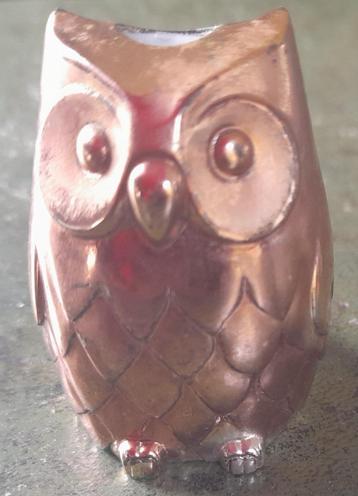 Zoutvaatje - Uil - verguld metaal beschikbaar voor biedingen